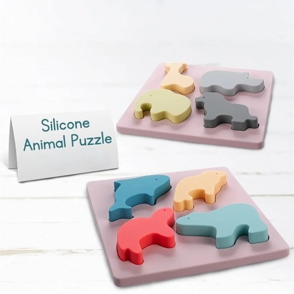 NWT EL BEBE Silicone Animal Puzzle